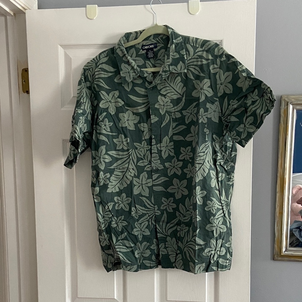 Cherokee tropical print shirt XL men’s